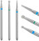 Qianyu 3Pcs Diamond Nail Drill Bits Professional Cuticle Drill Bit File Safety Ball Head Clean Cuticle Tools Manicure Pedicure Remover Tools Kit for Salon Home Nail Care Polishing Acrylic Gel Nails