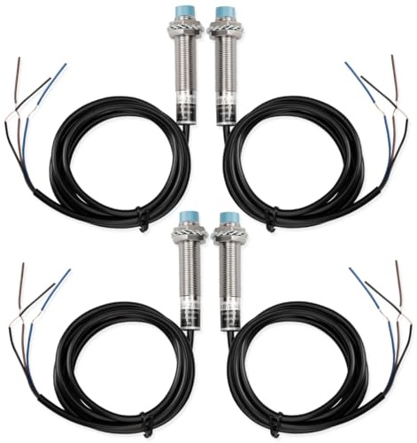 Innfeeltech 4 Pcs LJ12A3-4-Z/BX 10-30V Out 200mA Induktiver Näherungssensor Schalter für 3D-Druck CNC Z Probe Auto Bett Nivellierung