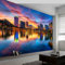 Papier Peint Panoramique Réflexion Sur Le Lac Du Paysage Urbain, 350 x 256 cm (WxH) Poster Mural, Couleur Peinture Murale pour Salon Chambre Chambre d'enfants Restaurant Décoration Murale