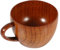 LIZEALUCKY Wooden Tea Cups Primitive Log Color Coffee Mug Handmade Solid Wood Quality Wine Mug for Coffee Tea Beer Milk Hot Drinks (Coffee Cup)