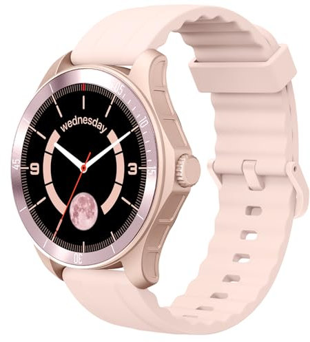 TOOBUR Montre Connectée Femme avec Alexa et Podometre, 44mm Smartwatch Motre avec 100 Sports, Repondre Appel et Cardiofrequencemetre, Étanche IP68 pour Natation, Compatible avec iOS et Android