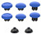 Hzxkqmil Sustitución Thumbsticks Joysticks Analógicos Palos de Agarre para el Pulgar Personalizados para PS5/PS4/PS5 Edge Mando (Azul)