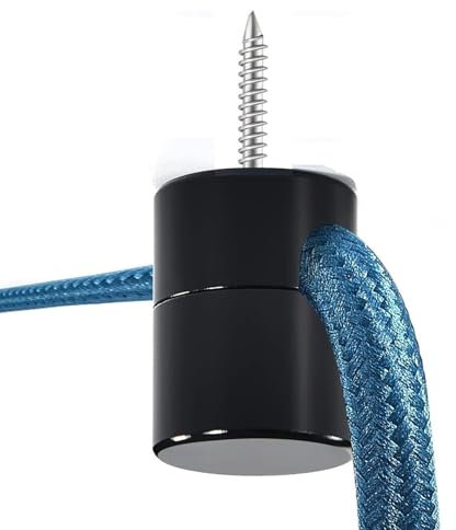 Crochet de plafond pour luminaire – Crochet de support de cordon d'alimentation, clip en fil d'aluminium en métal | Dispositif de fixation de fil, Clip de fixation de câble, organisateur de cordon d'a