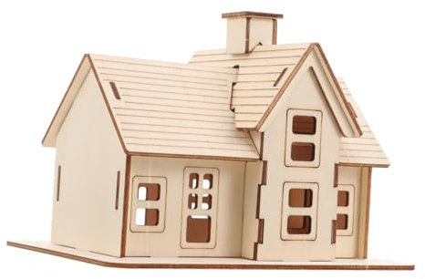 PHENOFICE 3D Puzzle Holzhaus Modell Set DIY Miniatur Bausatz Für Kreatives Holzmodell Zum Basteln Ideal Als Für Puzzle Liebhaber Holzhaus Im ändlichen Stil
