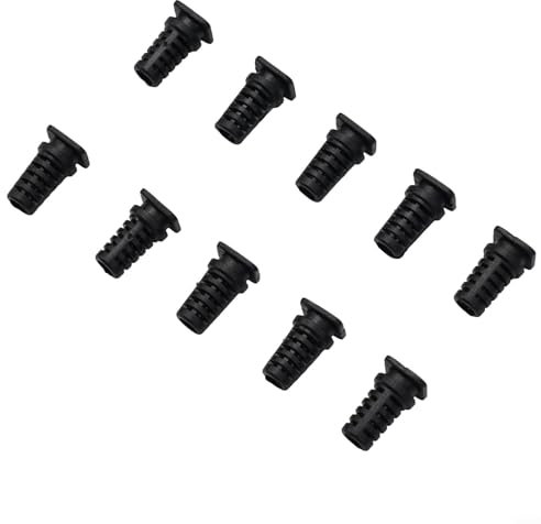 Bulevisiter 10 Pieces Rubber Cable Sleeve, Sheath Strain Relief Gland Connector, Electrical Connector, Cable Management for Aviation Electric Tools Wire Protection, Cord Bend Protector(5mm-black)