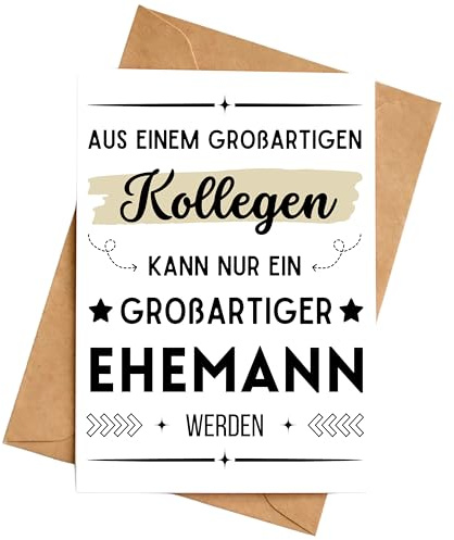 Palanemo Hochzeitskarte Kollege Arbeitskollege Karte Hochzeit Geschenk DIN A6