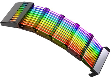 SOIMISS Netzteilkabel RGB-kabelverlängerung Strimmer Für Pc Argb-beleuchtungskabel Für Computerzubehör Kompatibel Mit Gpu-lichtsystemen