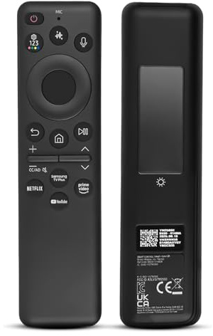 BN59-01480A TM2560E Solar Voice AI Remote Control Replacement for 2025 Samsung Smart TVs with YouTube Netflix Shortcut