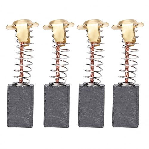 Power Tool Replacement Carbon Brushes 4 Pcs – 16x10x6 mm Electric Motor Brush for Evolution Rage 3-S and Fury 3-S – Mitre Saw Repair Parts for 030-0254 and 0810 Motors