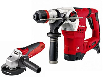 KIT MARTILLO TE-RH 38 SDS MAX electrónico press control + REGALO AMOLADORA TC-AG 115 EINHELL