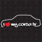 I love my Opel Corsa TR - Sticker, Bj. 83-93