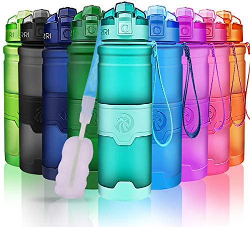 Bouteille d'eau 400/500/700ml/1L, Sans BPA & Anti Fuite, Bouteilles eau Pour enfants / adultes, réutilisable, Gourdes avec filtre pour boisson fraîche ou chaude, ouverture facile. École Sport Camping