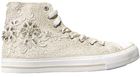 Krüger Damen Trachten Sneaker Bethany 4703‑2 in Ecru | Moderner Trachtensneaker in Femininer Optik | Bequemer Trachtenschuh für Dirndl, Trachtenmode, Oktoberfest & Volksfeste
