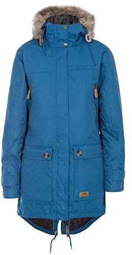 Trespass Damen Clea Jacke, gefütter, wasserfest (L) (Indigo)