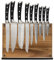 Stylish Large Magnetic Knife Holder - Holds 16+ Knives | Acacia Wooden Knife Block Without Knives | Wide Kitchen Magnetic Knife Holder | Double Sided Kitchen Knife Storage Organizer Block