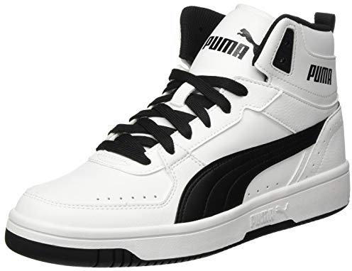 PUMA Unisex Puma Rebound JOY Turnschuhe, Puma White-Puma Black, 48.5 EU