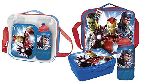 Cerdá Unisex-Kinder Portamerienda Con Accesorios Avengers Lunchpaket mit Zubehör Avengers Not Applicable, Mehrfarbig, 23.0 x 15.5 x 8.0 cm