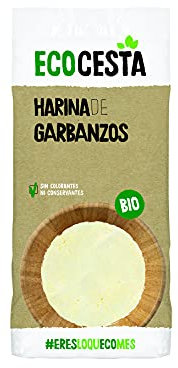 Ecocesta - Harina Ecológica de Garbanzos - 500 g - Contribuye a Mejorar el Tránsito Intestinal - Aporta una Dosis Extra de Energía - Indicada para Elaborar Galletas o Pan