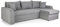 Honeypot Sofabed - Kris Universal Corner Sofa Bed with Storage - Grey Fabric Couch with Pull Out Double Sofa Bed | Setup Included | Made in EU | Built to Last (Grey)