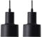 Kaj Hejmo 1-flammige bunte Mini-Pendelleuchte Moderne Beleuchtung, minimalistische Deckenhängelampe für Kücheninsel, Esszimmer, Wohnzimmer, Schlafzimmer, Kaffee oder Geschäft (Set of 2, Black)