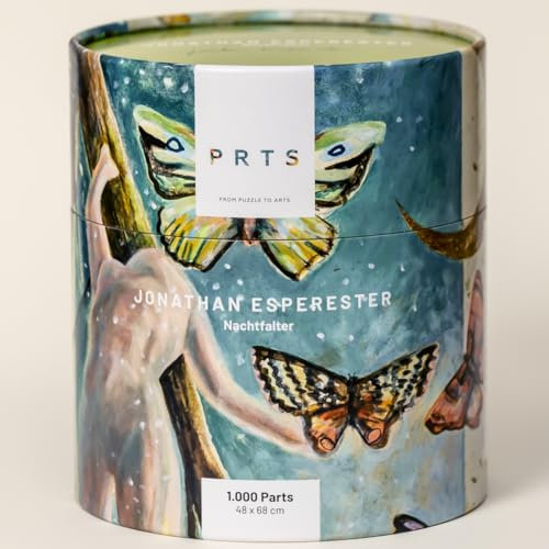 Puzzle für Erwachsene - Besonderes Motiv - 1000 Teile Kunstpuzzle: Nachtfalter – Jonathan Esperester