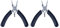 Faotup 2PCS Black Needle Nose Pliers Jewelry Making,Split Ring Needle Nose Pliers,Needle Nose Pliers Small Jewelry,Craft Jewelry Pliers,3.52×3.54×0.31Inches