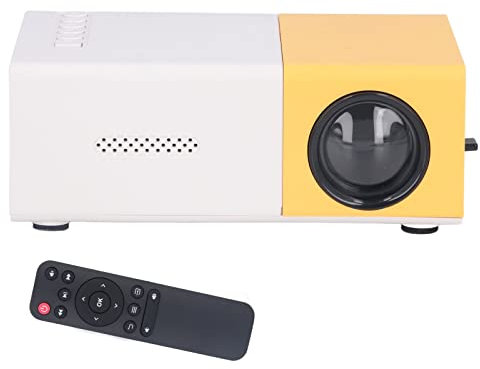 Lazmin112 Mini Proyector, Portátil, Pequeño, de 24 a 60 Pulgadas, Resolución de 1920 X 1080, Proyector de Vídeo de Pantalla Grande con Altavoces Integrados(Enchufe DE LA UE)