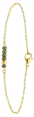 Lucardi - Damen Armband mit Plattierung - Schmuck - Geschenke für Frauen - Gold