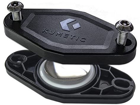 Kumetic TagSafe Gen2 - Fahrrad Gehäuse passend für den Apple Airtag - Halterung zum anschrauben - Getränkehalter Versteck. Sicherheitsschrauben, GPS gegen Diebstahl. Bruchfest. Made in Germany.