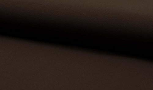 Jersey Stoff in Braun als Meterware zum Nähen, 50 cm