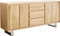 DELIFE Kommode Live-Edge 170 cm Eiche Natur 3 Schübe 4 Türen Sideboard