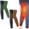 2 Pares De Rodilleras De Acupresión Turmalina Con Autocalentamiento, Rodilleras Moldeadoras De Acupresión De Artemisa, Rodilleras 3D Alta Elasticidad, Soporte De Compresión ( Color : Orange+Green , Si