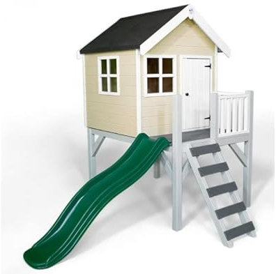 Jasper Wooden Playhouse - (Oyster White)