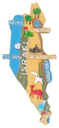 Jerusalem Israel Kühlschrank Magnet Reise Souvenir Kühlschrank Dekoration 3D Magnetaufkleber Handbemalte Bastelkollektion