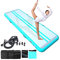 JOOLOOG 3M 4M 5M 6M Air Mat Tumble Inflatable Gymnastics Tumbling Mat with 650W Electric Air Pump for Cheerleading Practice Gymnastics Beach Park Home Use Green, 500 * 100 * 20cm, grün