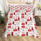 Homemissing Britisches Bettbezug-Set London, urbanes Bettwäsche-Set für Kinder, Jungen, Mädchen, Dekor, roter Bus, Bettdeckenbezug-Set, Mikrofaser, England-Flagge, Tagesdecke, Retro-Telefonzelle,