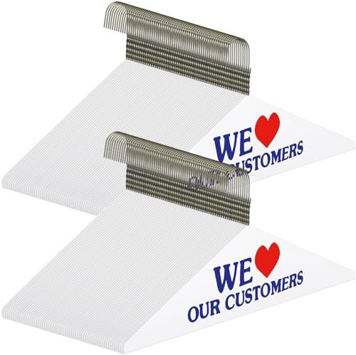 Yuntau Draht-Kleiderbügel, 40,6 cm, Kleiderbügel, Anzugbügel, Strebenbügel für chemische Reinigung oder Zuhause (Herz, 120)