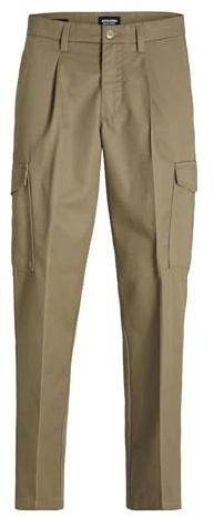JACK & JONES Herren Jpstbill Jjclean Tapered Cargo Cargohose, Elmwood, 38W / 32L