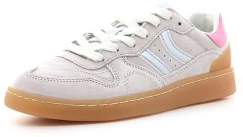 COOLWAY Goal Sneaker für Damen - Nubuk, hellgrau rosa, 41 EU