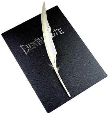 Hamender Death Note Notizbuch mit Federstift Death Note Cosplay Requisiten Notizbuch Anime Themen Tagebuch Death Note Anime Merch