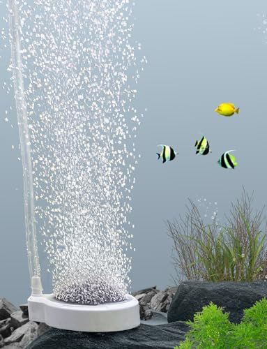 boxtech Aquarium Luftstein,SauerstoffStein Nano Bubble Air Stone Dekor, Aquarium Zubehör Tiny Bubbles(50MM)