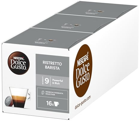 NESCAFÉ DOLCE GUSTO Ristretto Barista Kaffeekapseln (3 x 16 Kapseln)