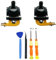 Hzxkqmil Joystick de Repuesto para Playstation Portal Remote Player, Palancas Analógicas Izquierda/Derecha Módulo Accesorios Reparación de Piezas para PS5 Portal