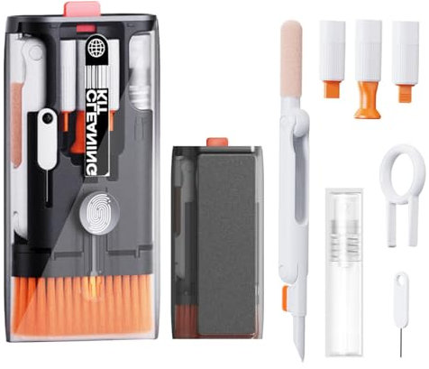 Keyboard Cleaning Kit All in 1 Keyboard Cleaner,Laptop Computer Screen Cleaning Brush, Cleaning Pen for Airpods, Gaming PC Accessories Electronics Clean Tool,Cleaning Kit for iPhone/iPad/Monitor