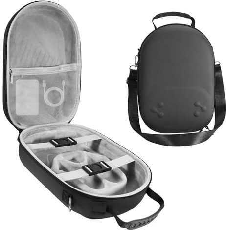 Funda de Transporte rígida para Las Gafas de Realidad Virtual Quest 3S, Funda de Viaje de Gran Capacidad Las Gafas de Realidad Virtual para Meta Quest 3S y Otros Accesorios (Negro)