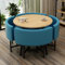 Runder Esstisch Set, 5-teilig, runder Tisch und Stühle, ideal für Wohnzimmer, Büro oder Küche, moderner Stil