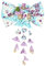 Umibow Pince à cheveux japonaise en forme de fleur avec nœud et pompon - Style japonais traditionnel Tsumami Kanzashi - Épingle à cheveux Hanfu - Accessoires pour cheveux de mariage (bleu)