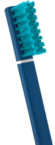 PIUMA Care Manuelle Zahnbürste Weich Erwachsene mit Hyaluronsäure – Soft Toothbrush mit Tynex Borsten 0,1 mm, Zungenreiniger, Zahnbürsten Etui, Reise Zahnbürste Sensitiv Blau