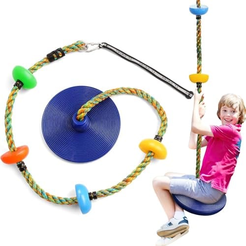 Ausbond Kletterseil-Schaukel Sitzplatte Outdoor Kinderschaukel 200kg Blau