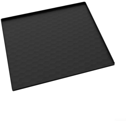 Tappetino superiore per lavatrice e asciugatrice, progettato per la massima compatibilità, assorbe il detersivo mentre la base in gomma mantiene la posizione (60 x 60 nero)